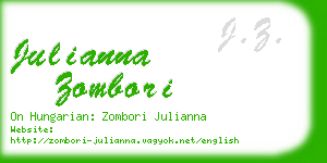 julianna zombori business card